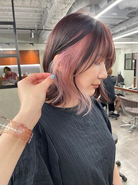 ニコ トウキョウ 渋谷(nico TOKYO) ミニボブ/ぷつっとボブ/インナーカラー/ピンクカラー