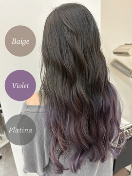リリー 勝田台店(Lilly) 〈Lilly勝田台 佐藤愛〉ブリーチ1-2回グラデーションカラー＊