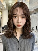 メゾンアクア 表参道(Maison ACQUA)&nbsp;＋ウェーブミディアム似合わせカットミディアムパーマボブパーマ
