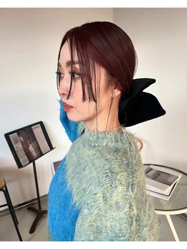 ロールアップスリーブス(ROLL UP SLEEVES) ボルドー/ステップカット