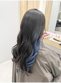 イメチェンホワイトブロンド外ハネボブ美髪ワイドバング韓国黒髪