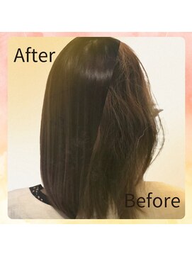 ミマインズ(MeMines) 暗髪シースルーバング韓国ボブパーマi西阿知20代30代40代