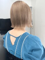 ココ 原宿(KOKO) 外ハネボブイメチェン美髪ケアブリーチホワイトベージュボブ