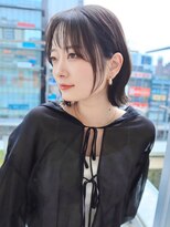 ケーツー あべのキューズモ－ル店(K-two)&nbsp;大人かわいい耳かけボブ*レイヤーボブ*くびれボブ*黒髪*髪質改善