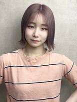 ルノン フィージュ(LUNON fieju)&nbsp;イメチェンヘアスタイルホワイトブロンド外ハネボブ美髪のススメ