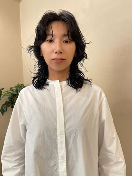 ヤント(yant) ミディアムレイヤー × ニュアンスパーマ