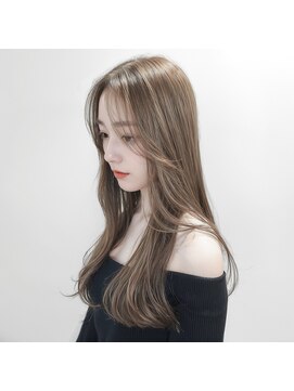 ブルー 盛岡店(BLUE) 黒髪/ボブルフ/ネビージュ/韓国/ワンレン/盛岡/髪質改善/前髪