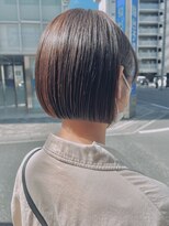オーガニック アトリエ 大宮(organic+atelier)&nbsp;20代30代透明感暗髪アッシュブルーグレージュ丸みボブ