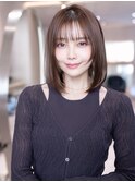 韓国レイヤー顔周りカット透明感カラー髪質改善艶髪シースルー