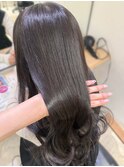 透明感カラー ダークグレージュ チャコールグレー【肥田亜沙美】