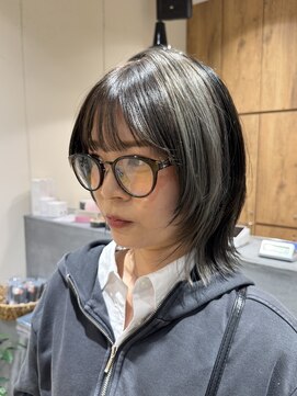 レックスヘアーインターナショナル(ReX HAIR INTERNATIONAL) 【中野倫大朗】レイヤーボブ×ブロックカラー 心斎橋
