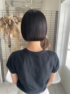 ジュベ 別府店(juve.) 別府ショートボブ顔まわりレイヤーカット髪質改善カラー30代