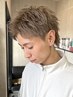 ★男性限定★カット+ブリーチ無しダブルカラー 17000→14000円
