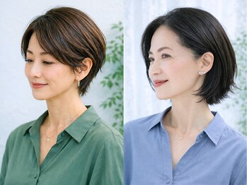 サニー(Sunny)の写真/白髪にもう悩まない！明るい白髪ぼかしで髪と地肌に優しく綺麗に馴染むカラーへ！大人女性のお洒落を応援☆