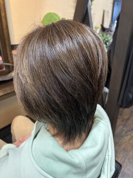 コネクト(Connect) グラデーションボブスタイル白髪ぼか生かしカラー