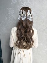 コトナ(kotona)&nbsp;【リボンハーフアップ】ねじりハーフツイン渋谷カチモリシニヨン