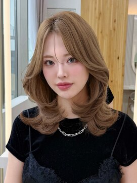 アフロート リノ(AFLOAT Leino) 朝3分で簡単かわいい◎韓国ミディアムレイヤー