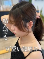 リアン 本厚木(LIAN) レイヤーカットハッシュカットミディアムレイヤー顔周りカット