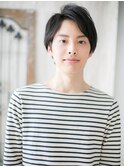 黒髪で好感度◎サイドパートショートB