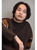 センター分け 前下がり ツイストパーマ  メンズ×PESCA札幌清田