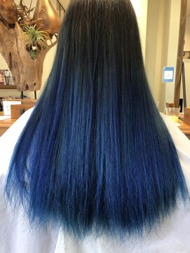 リースリー(Re.3 connecting beauty) デザインカラー　グラデーションブルー