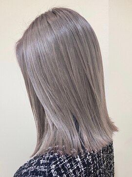 ジーナ 札幌(Zina) 【Zina札幌】イメチェン毛先パーマ耳かけ×フォギーベージュ