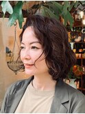 セミディボブのニュアンスパーマ
