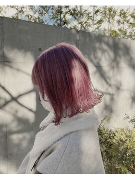 ベレーザシェルト(Beleza scelto) ミルキーピンク×ボブ_ブリーチ2回