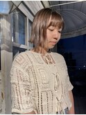 ぱつっとボブ