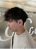 波巻きパーマ