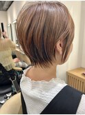 浦和ショートヘアショートカット白髪ぼかし白髪染めボブ40代50代