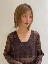 マイル 渋谷(mile)&nbsp;フェイスレイヤー/ボブ/ベージュカラー