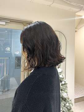 クーナバイトマト 横浜(Cuna by TOMTO) 【KANO】パーマ  コテ巻き風パーマ  ボブ