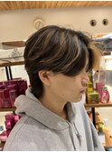 【琉希也style】メンズハイライト/ホワイトベージュ