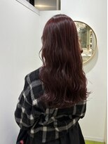 ギグス 栄店(gigs)&nbsp;レッドブラウンカラー/ゆる髪ロング