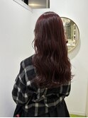 レッドブラウンカラー/ゆる髪ロング