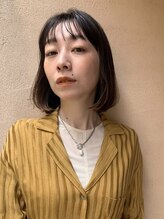 イコル(ikoru) あご下ロブ イヤリングカラー 30代 代官山 ボブ タッセルボブ