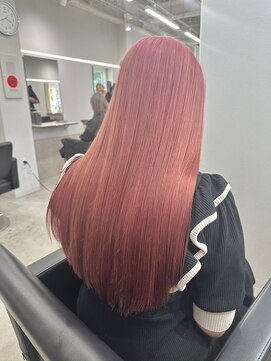 ジゼル 中津大分(GiseL) ピンクカラー　ピンクベージュ　ケアブリーチハイトーン