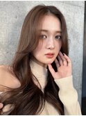ロングレイヤーカットラベンダーグレーアッシュグレージュ美髪