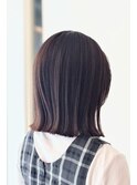暗めカラー 髪質改善酸熱Vertex+ホリスティックカラー+カット