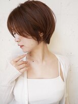 ロミー 本厚木(ROMMY.) フェミニンフェザーショートマッシュボブ前髪ありココアブラウン