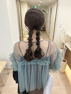 ディティカ ルーク(Dityca luk) 【横浜駅/ヘアセット】タイトツイン編みおろし