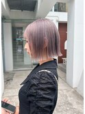 LomaliaHILLSダブルカラーケアブリーチラベンダーボブ