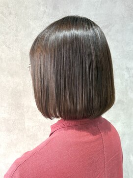 エンクス(enx) 着物ヘア/ダークアッシュ/ミディアムレイヤーカット/鶴ヶ峰YM129