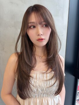 ロンドルーチェ 心斎橋(Lond luce) ダークパープル×ナチュラルショート［髪質改善/縮毛矯正］