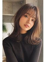 エレノア トーキョー 恵比寿(ELEANOAH TOKYO)&nbsp;くびれミニウルフ　チェリーブラウンホワイトグレージュ