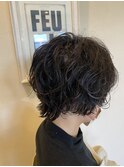 パーマかけてませんスタイル