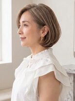 ヘアスタジオルース(HAIR STUDIO LUZ) 【フレンチボブ】40代50代60代の大人ボブ/白髪ぼかしハイライト