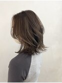 グレージュ/デザインカラー/ハイライトカラー30代40代髪型i17