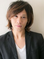 トニーアンドガイ メン 与野駅前店(TONI&GUY MEN)&nbsp;20代30代七三分け束感ハイトーンカラー大人スーツウルフi与野